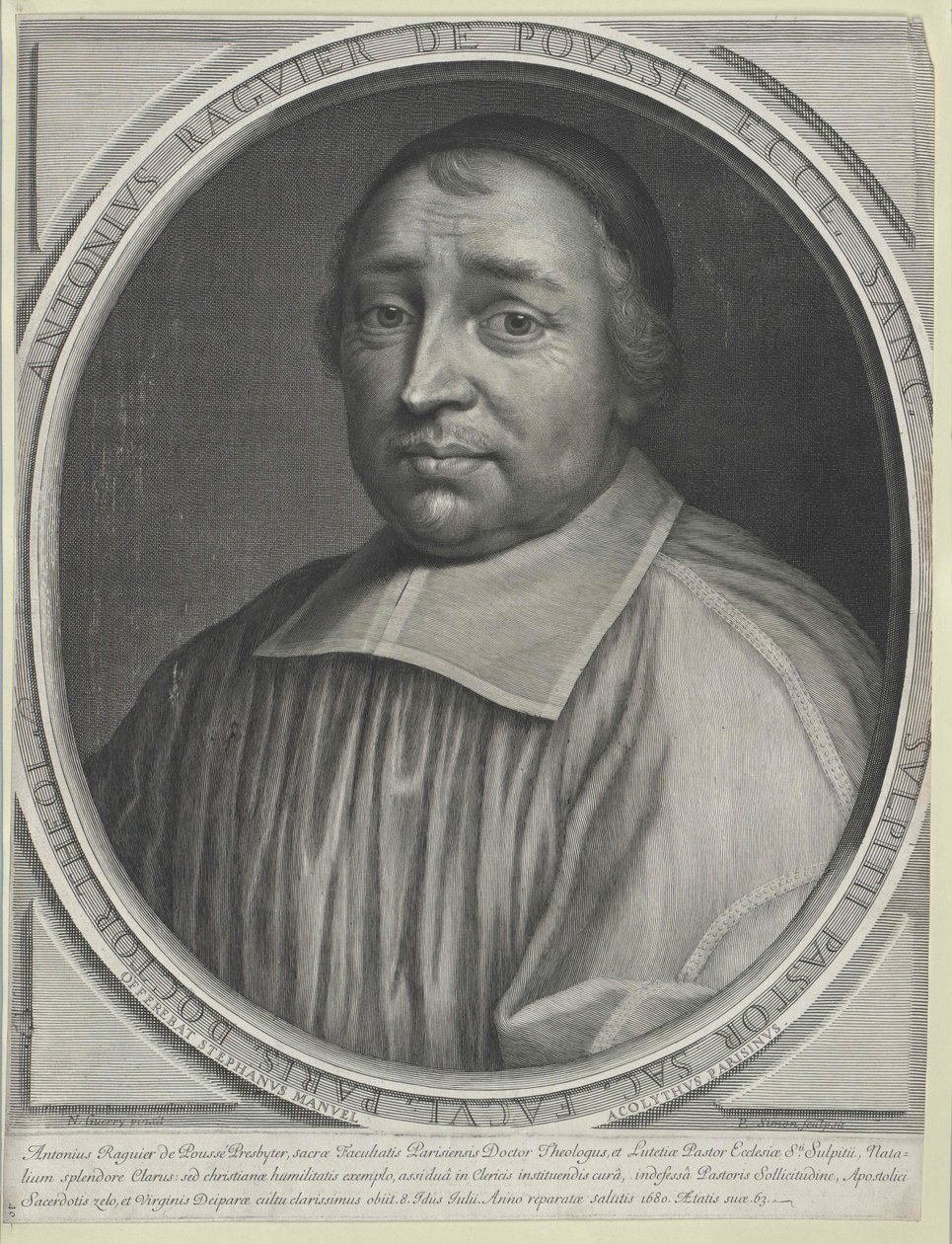 Antoine Raguier de Poussé (print) by Artist Unknown