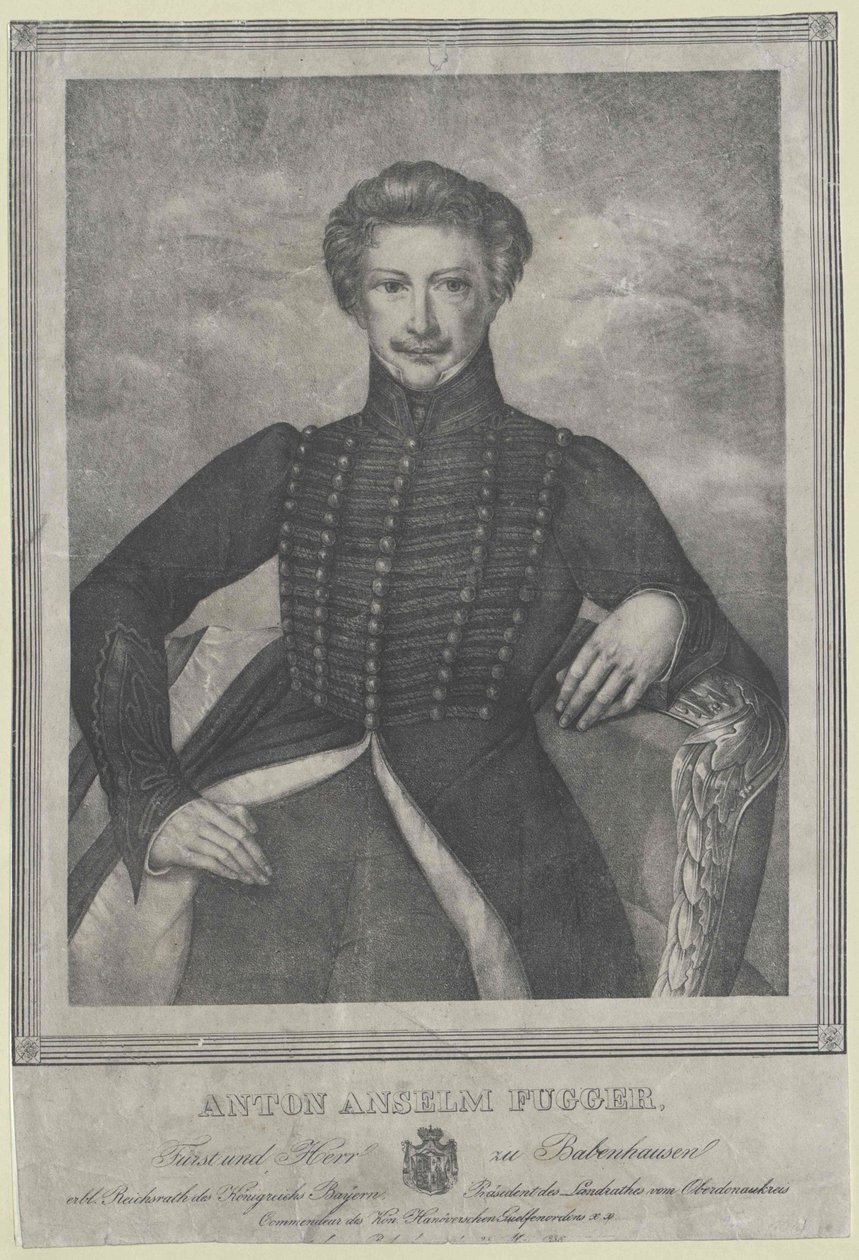 Anton Anselm, Count Fugger-Babenhausen by Artist Unknown