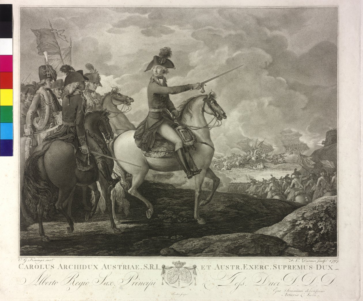 Archduke Karl of Austria in the Battle of Würzburg by Artist Unknown