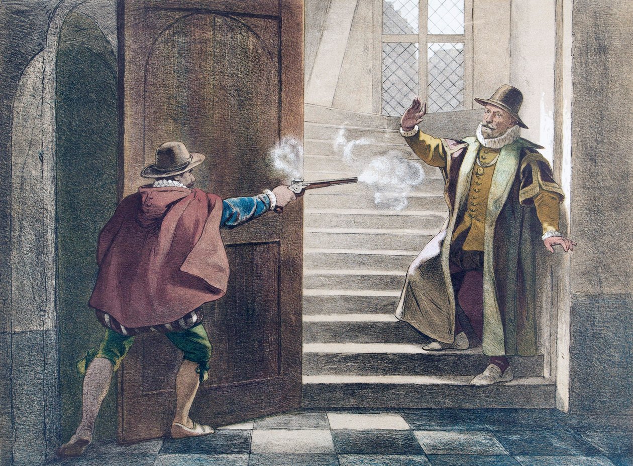 Assassination of William of Orange by Artist Unknown