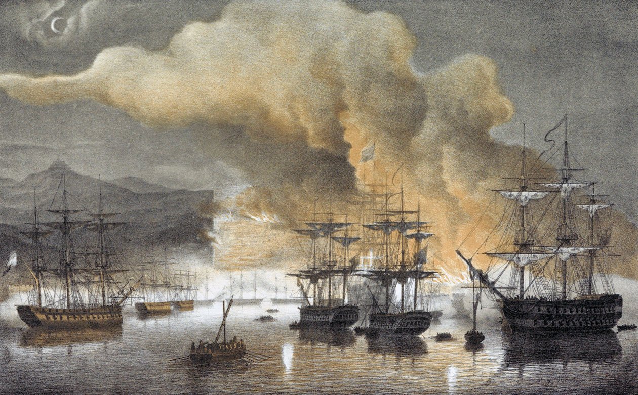 Bombardment of Algiers by Artist Unknown