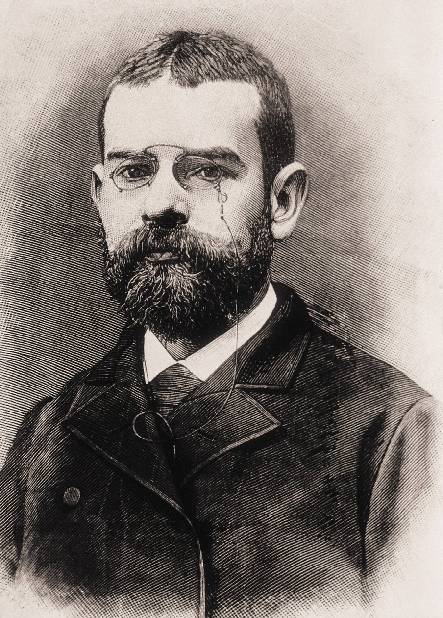 Leopoldo Alas y Urena, Also Called Clarin (1852-1901). Spanish Writer. Engraving by Artist Unknown