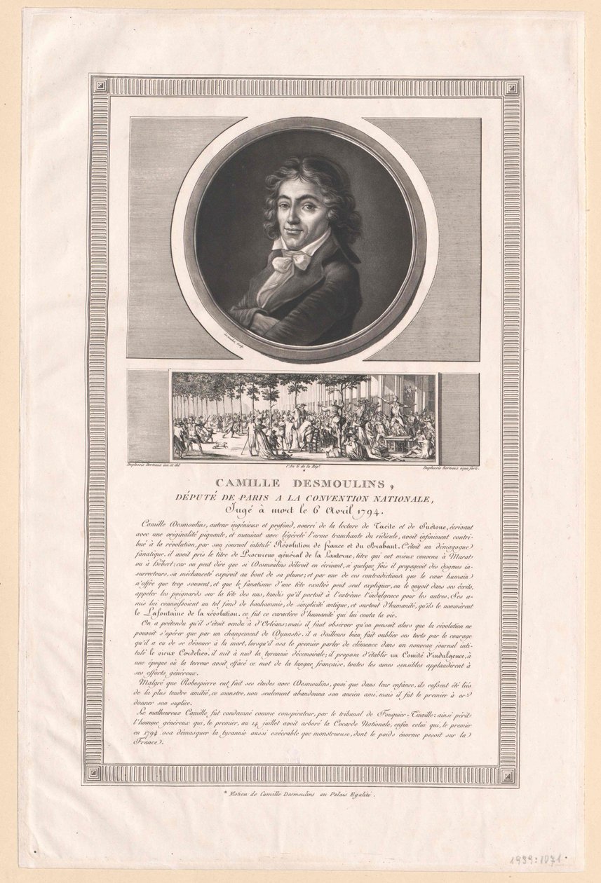 Camille Desmoulins by Artist Unknown