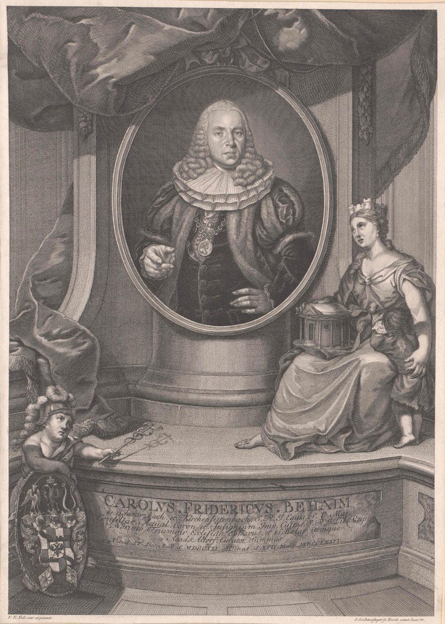 Carl Frederick Behaim von Schwarzbach and Kirchensittenbach by Artist Unknown