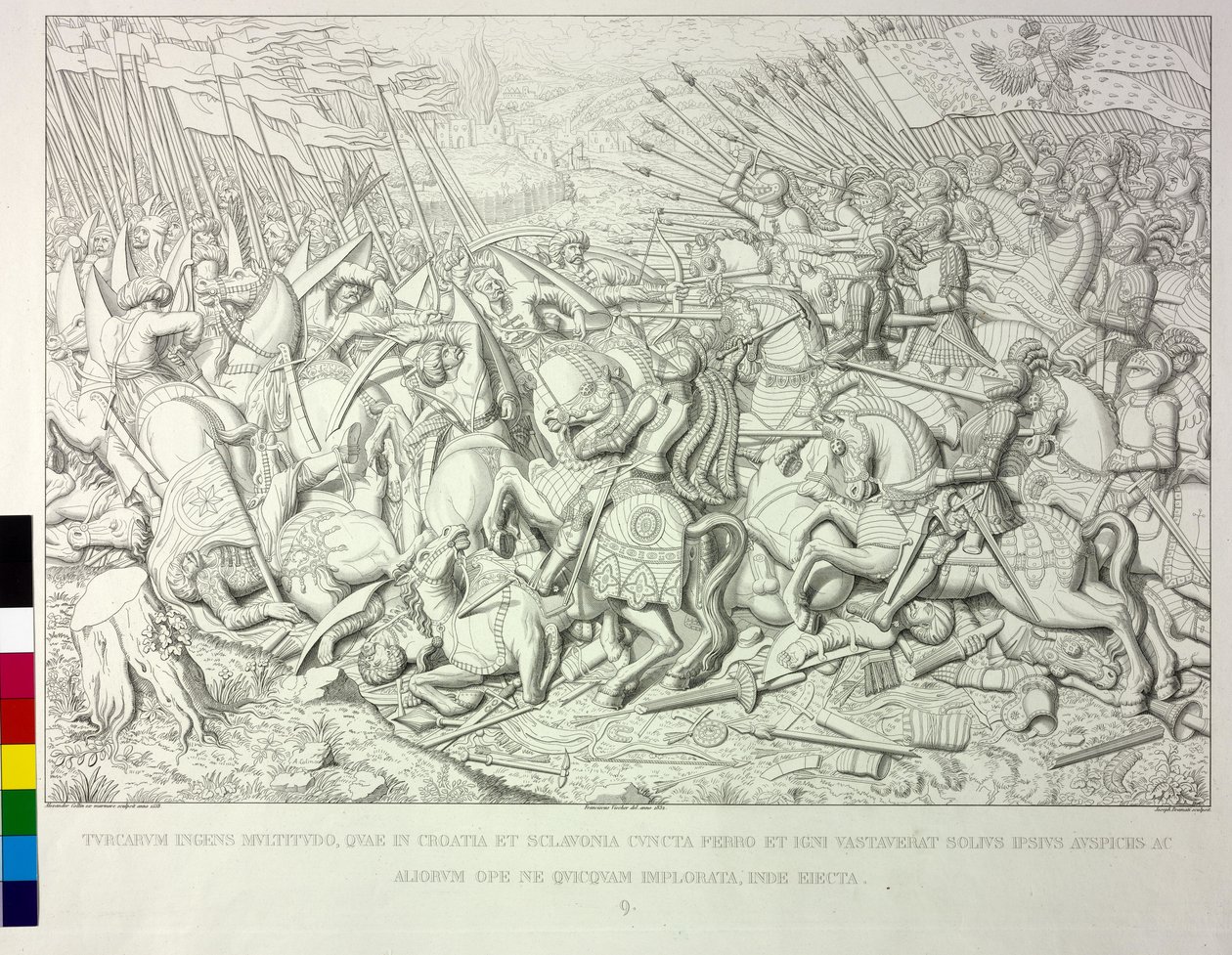 Cavalry Fight by Artist Unknown