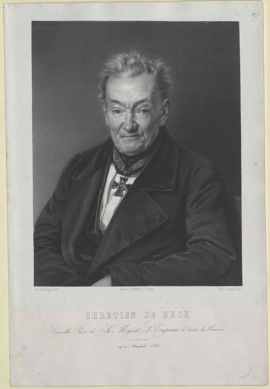 Christian von Beck by Artist Unknown