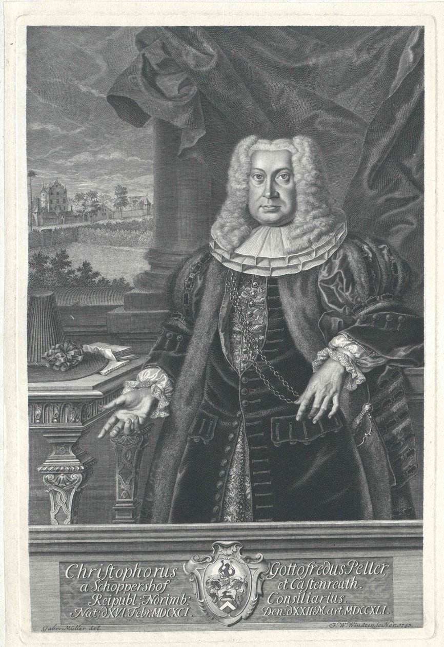 Christoph Godfrey Peller von Schoppershof zu Kastenreuth by Artist Unknown