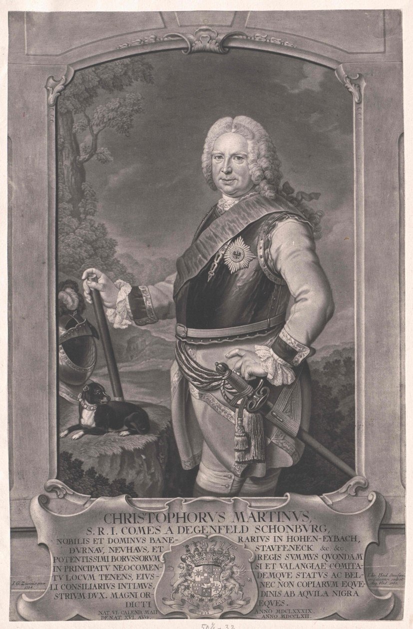 Christoph Martin Count von Degenfeld-Schonburg by Artist Unknown