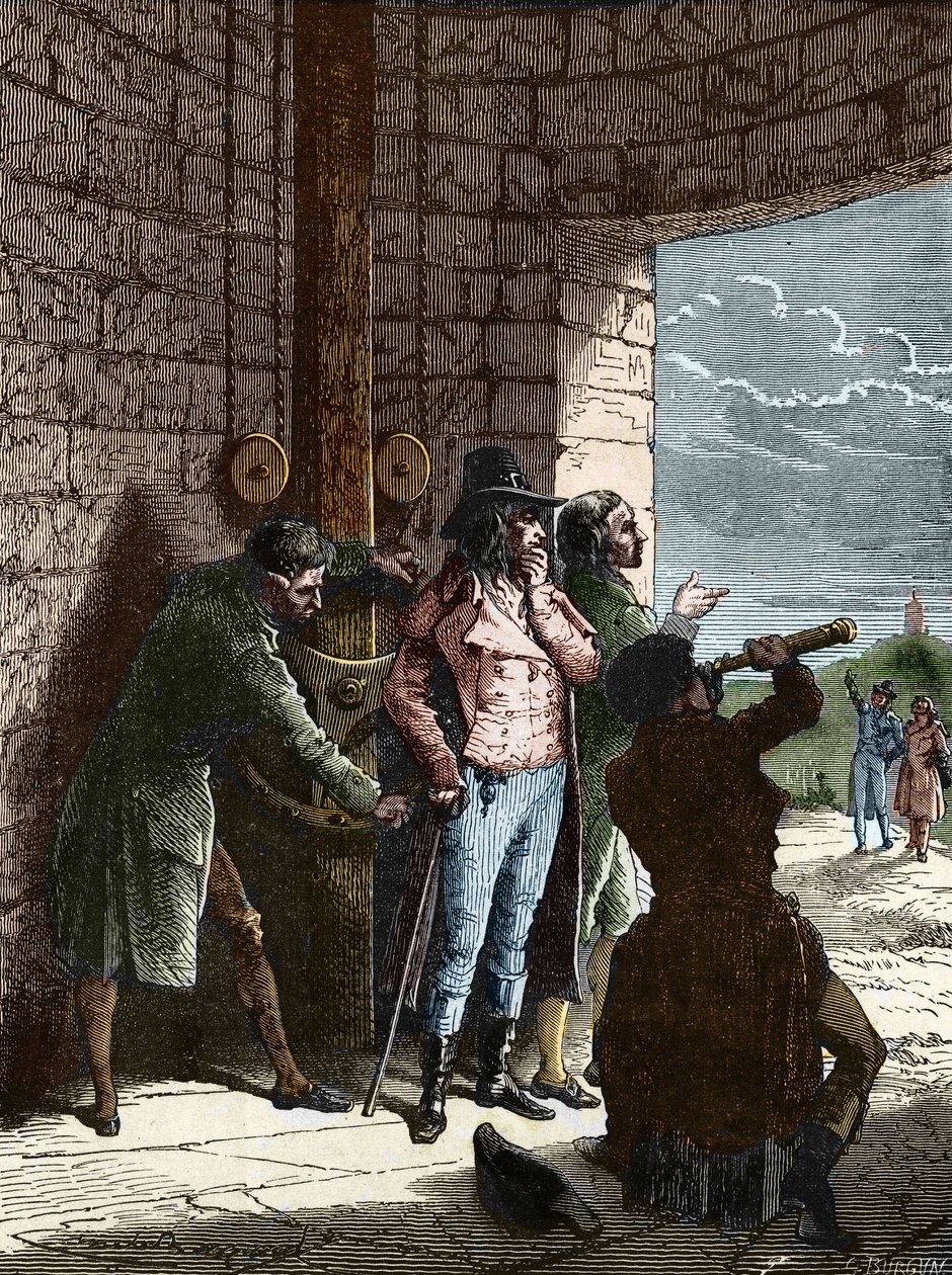 Claude Chappe Experimenting with Aerial Telegraph by Artist Unknown
