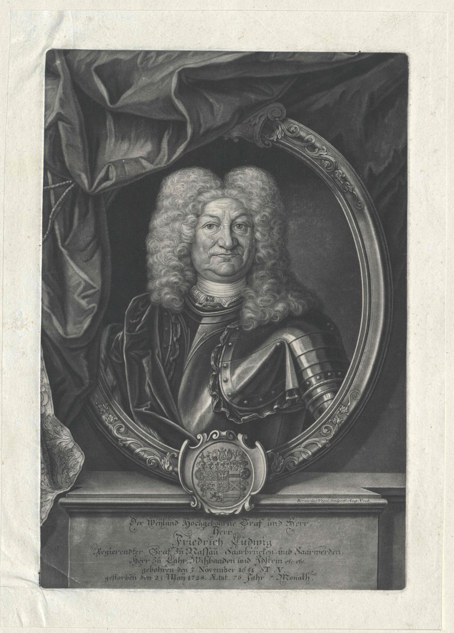 Count of Nassau-Saarbruecken Friedrich Ludwig by Artist Unknown