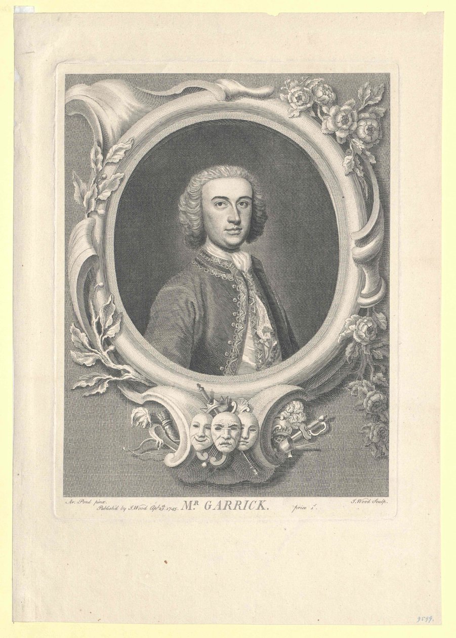David Garrick by Artist Unknown