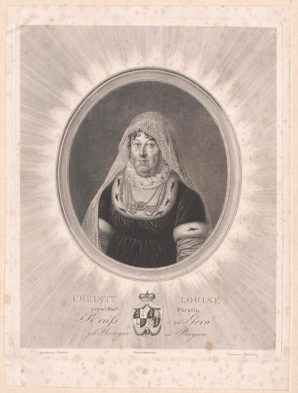 Duchess Louise of Bavaria (print) by Artist Unknown