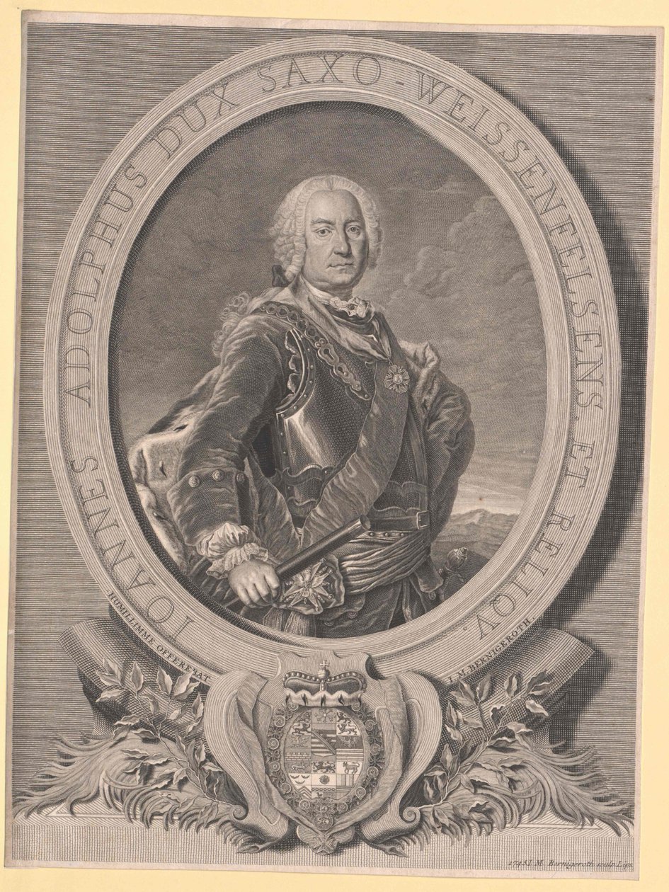 Duke Johann Adolf II of Sachsen-Weissenfels by Artist Unknown