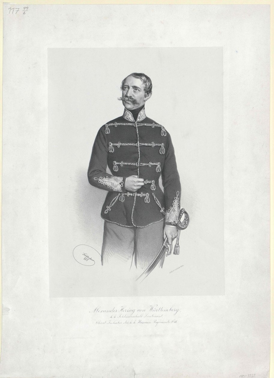 Duke Alexander of Württemberg by Artist Unknown