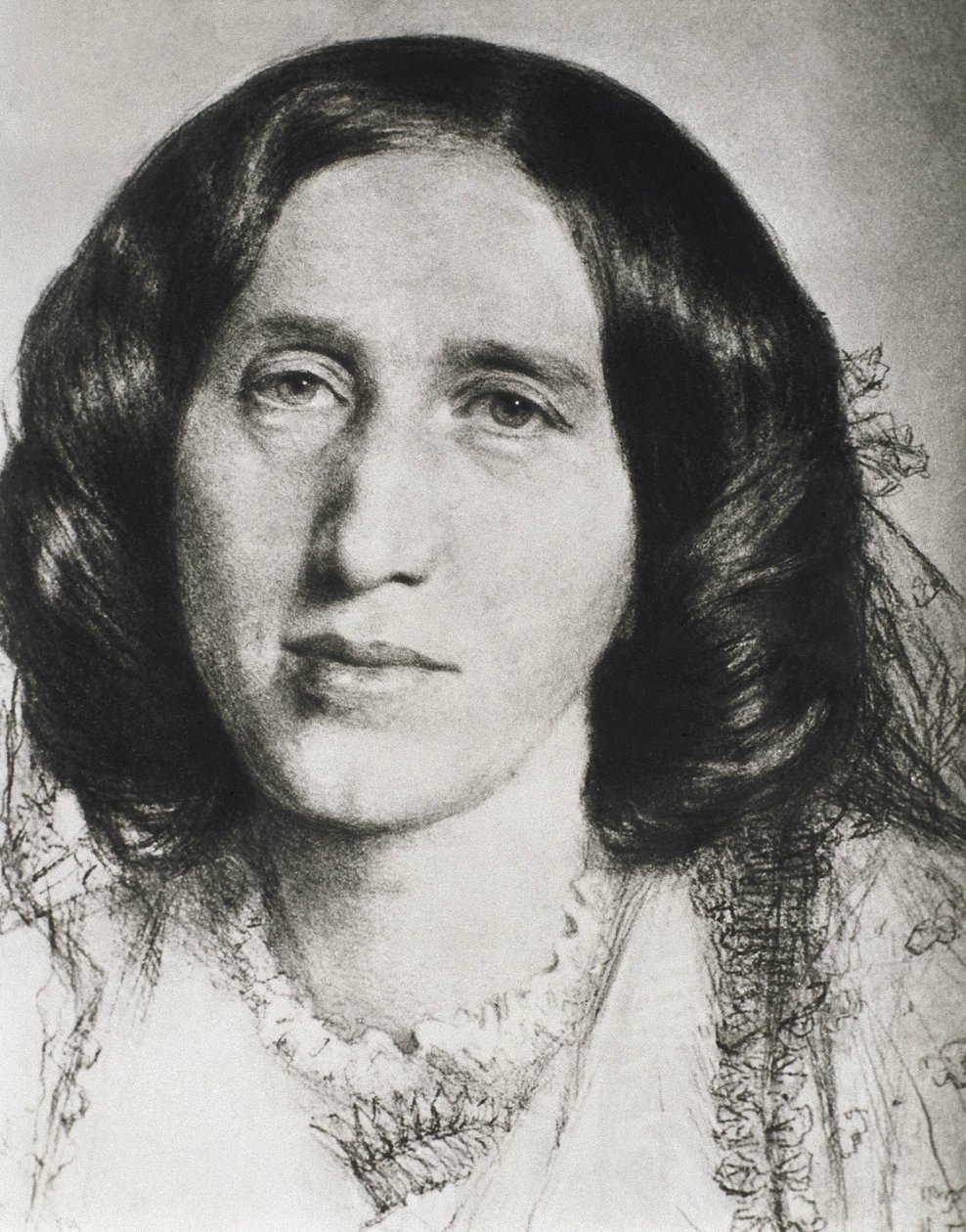 George Eliot (1819-1880). English Novelist. Engraving. by Artist Unknown