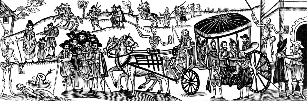 Exodus from the Cities during the Plague by Artist Unknown