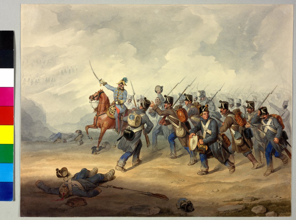 FML Franz Henry Count Schlik in the Battle by Artist Unknown