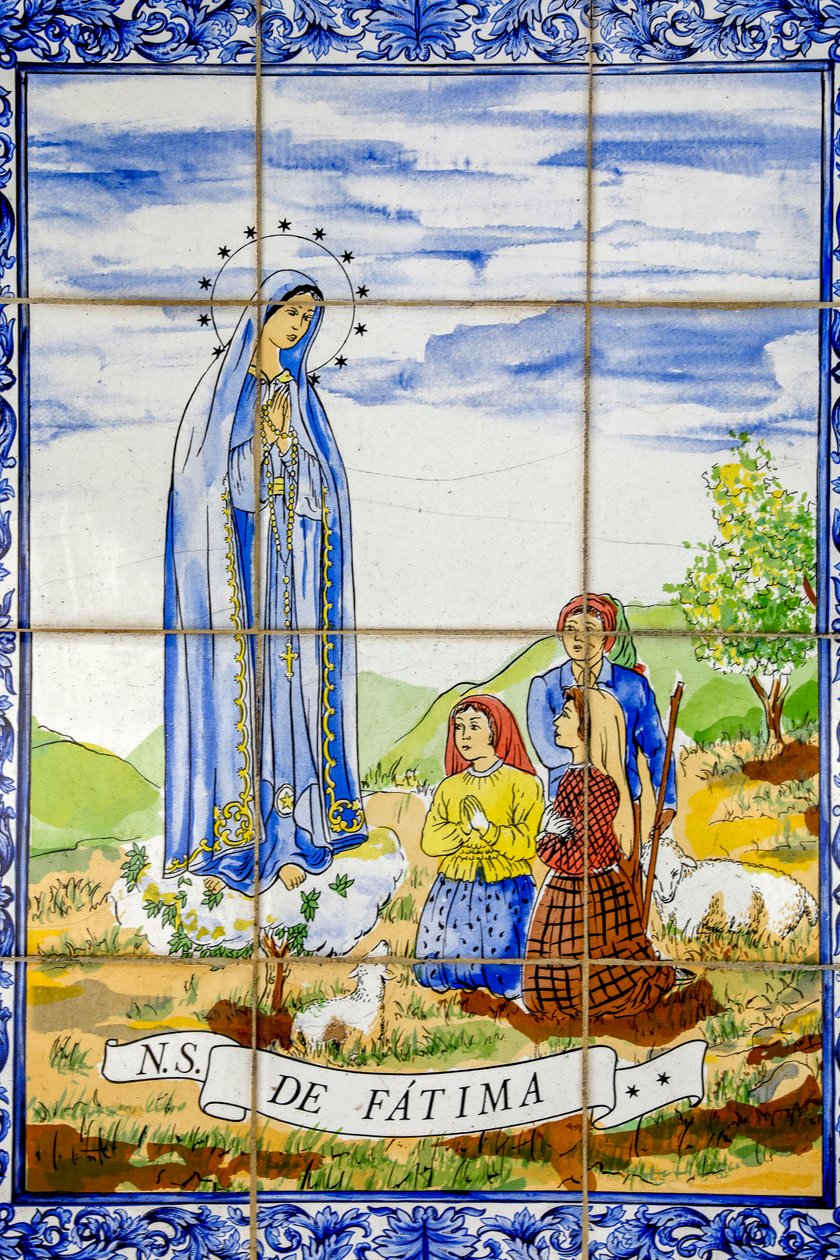 Fatima mosaic in Our Lady Armenian Catholic Monastery Church, Bzommar, 2022 by Artist Unknown