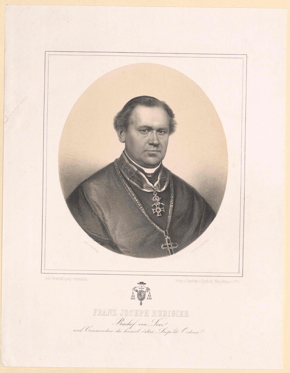 Francis Joseph Rudigier by Artist Unknown
