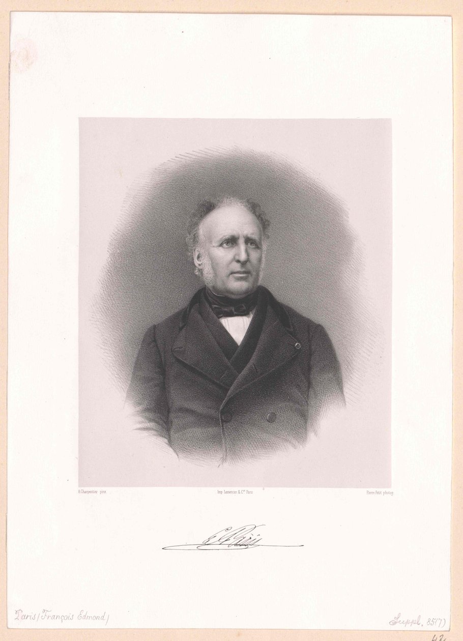 François Edmond Paris by Artist Unknown