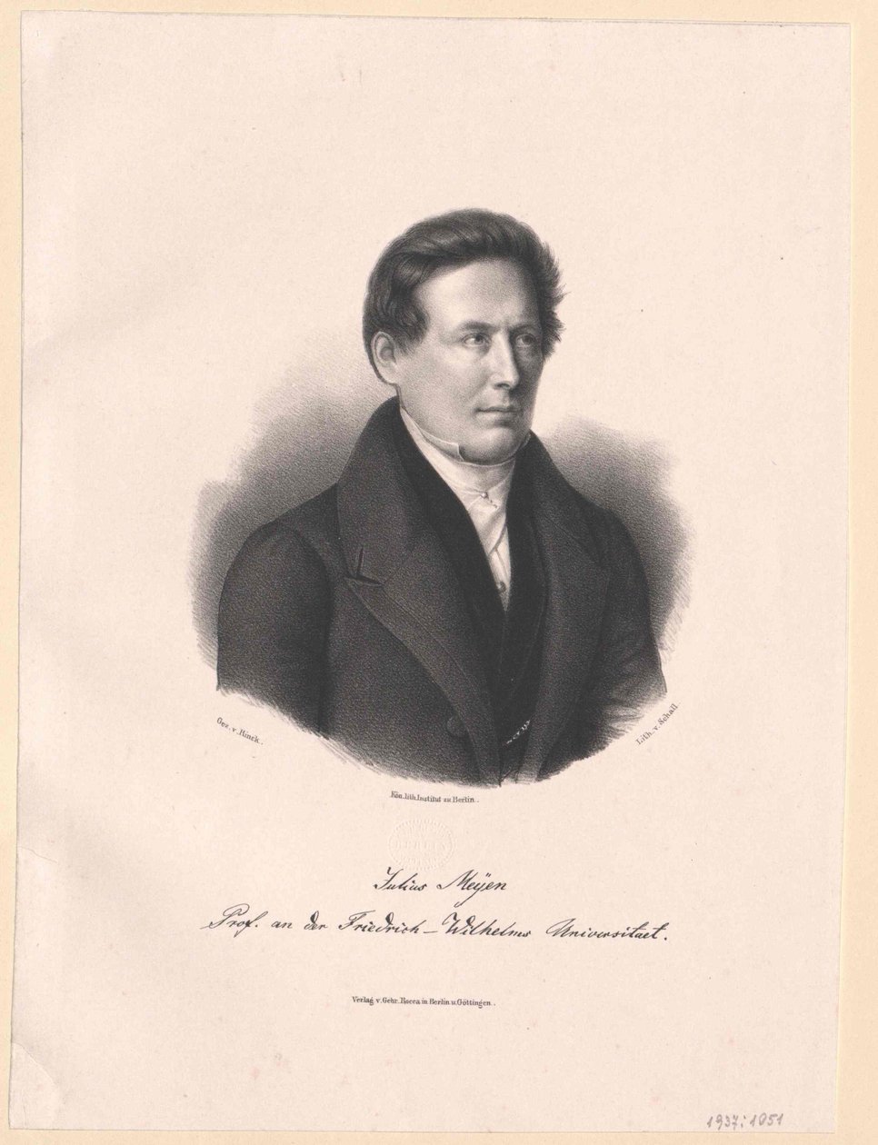 Franz Julius Ferdinand Meyen by Artist Unknown