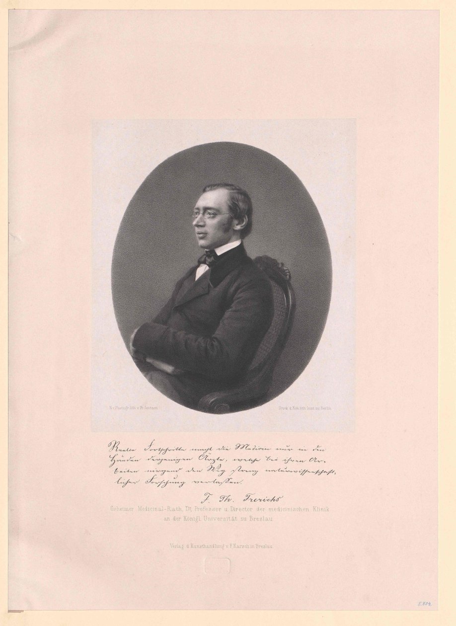 Frederick Theodor von Frerichs by Artist Unknown