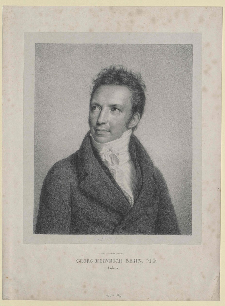 Georg Heinrich Behn (print) by Artist Unknown