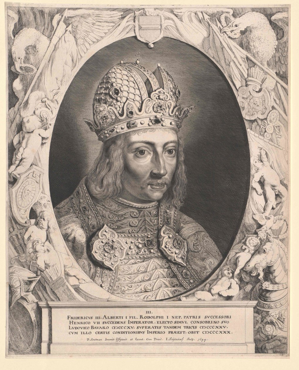 German King Frederick III the Fair by Artist Unknown