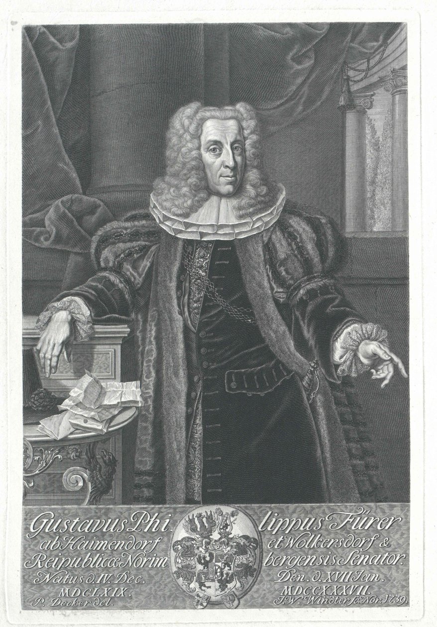 Gustav Philipp Fuerer von Haimendorf by Artist Unknown
