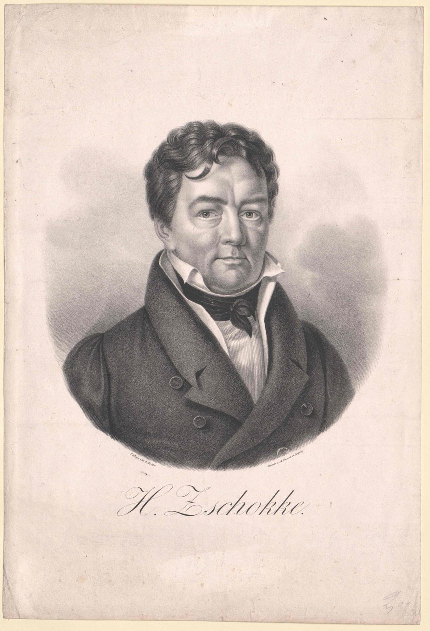Heinrich Zschokke (print) by Artist Unknown