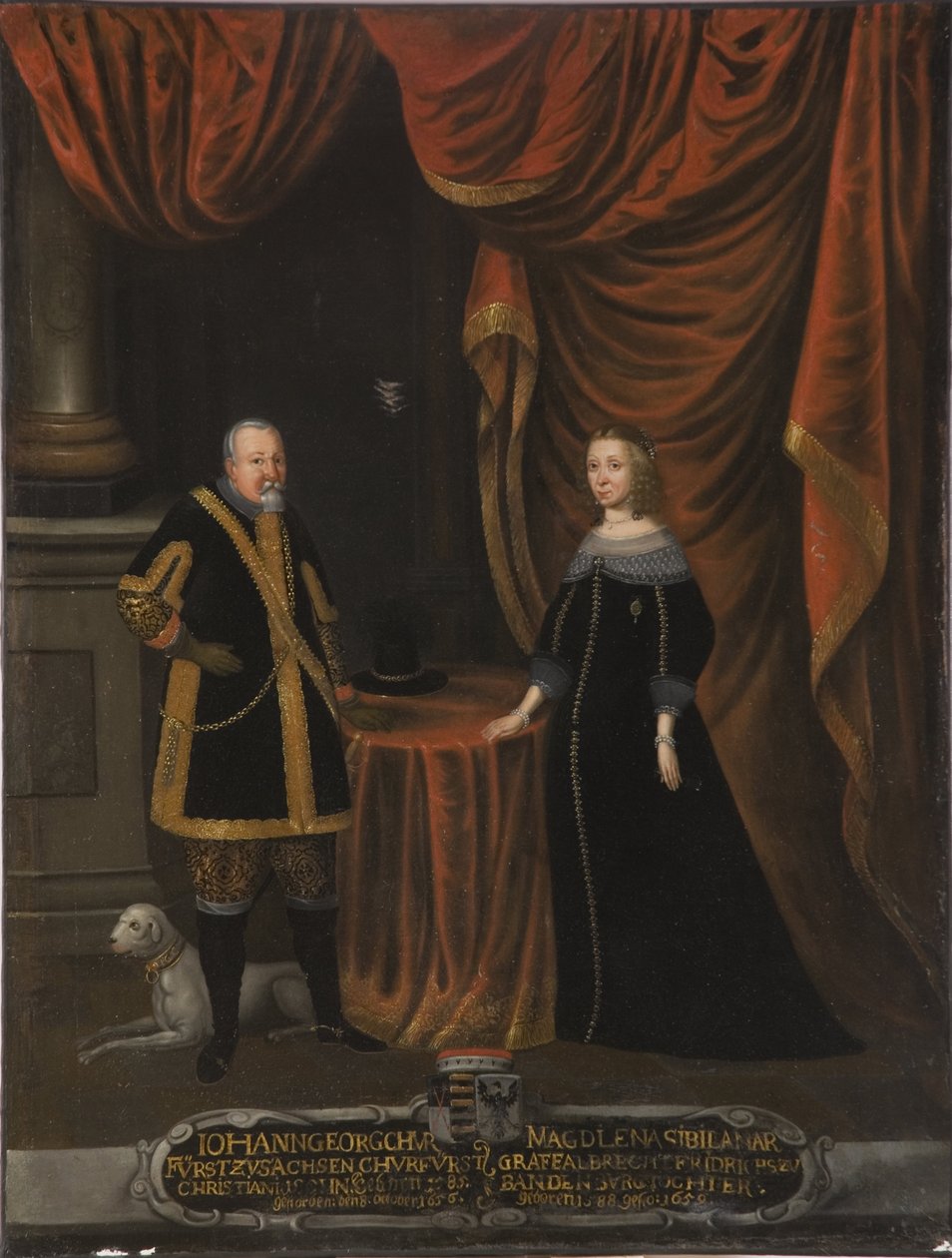 Jean Georges I of Saxony and Madeleine Sibylle de Prussia by Artist Unknown