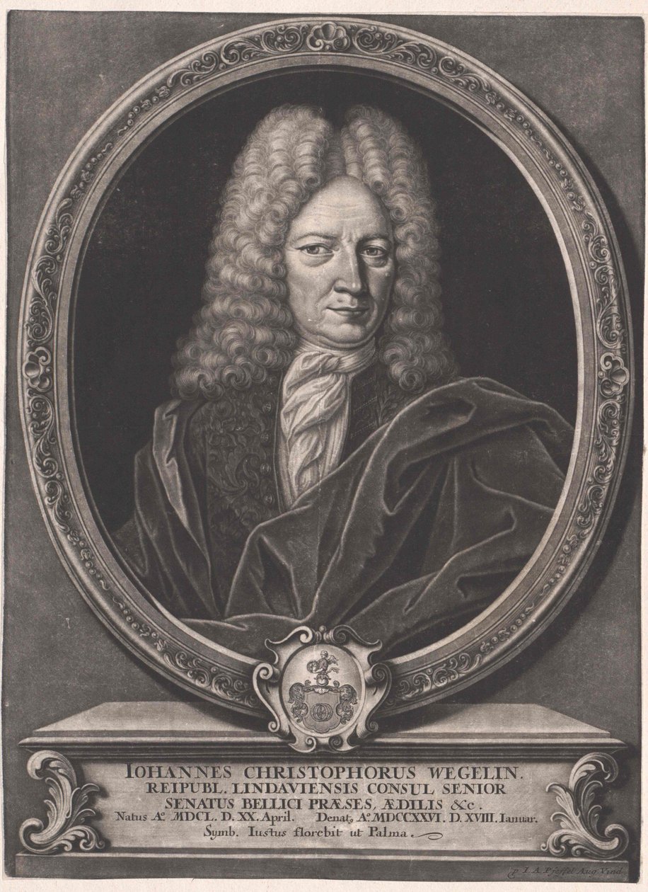Johann Christoph Wegelin (print) by Artist Unknown