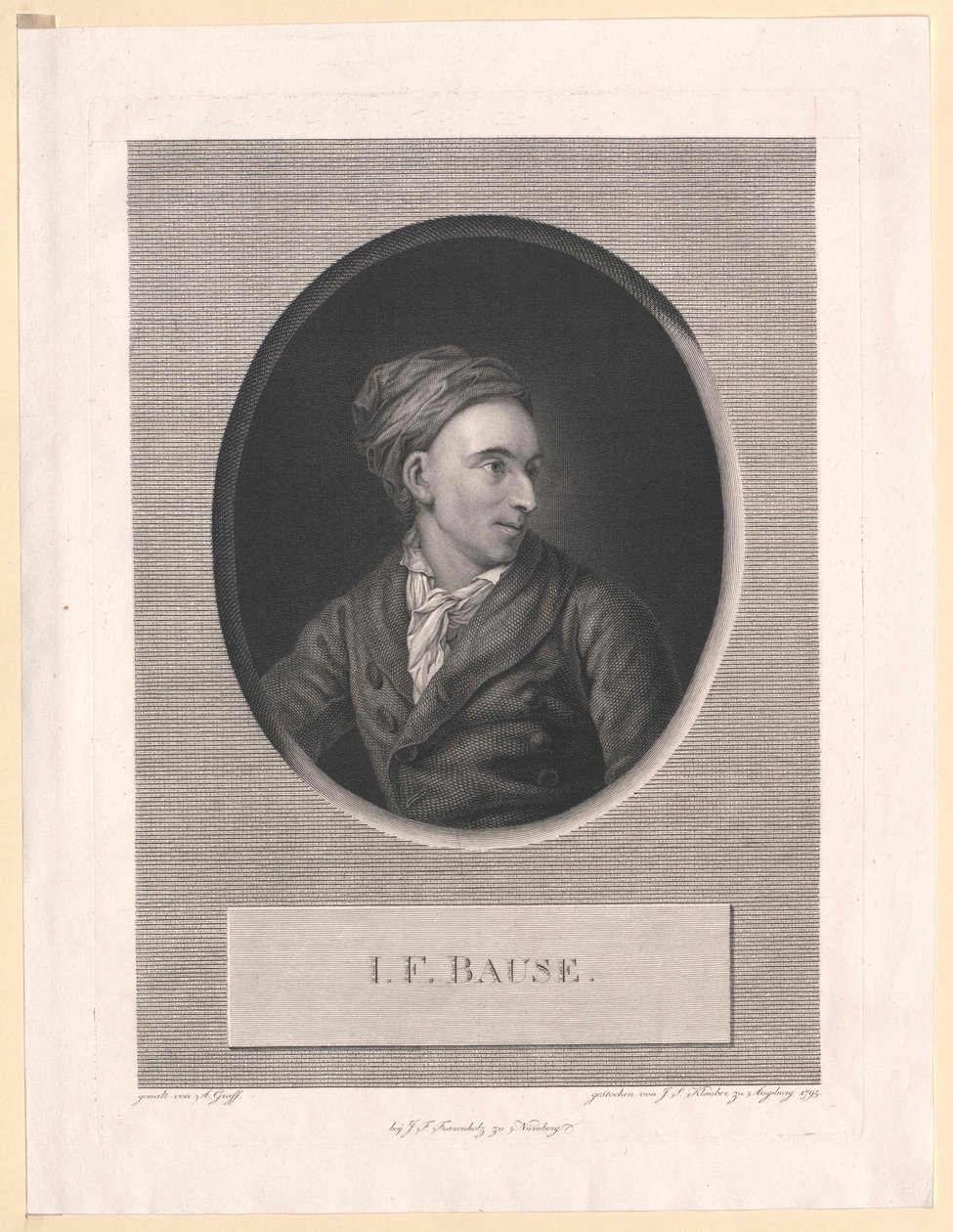 Johann Friedrich Bause by Artist Unknown
