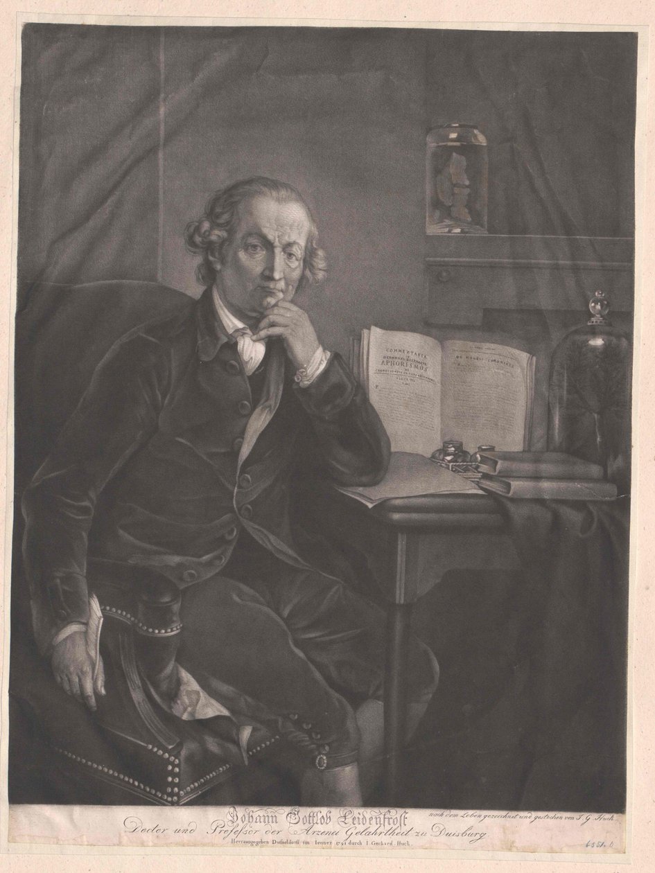 Johann Gottlob Leidenfrost by Artist Unknown