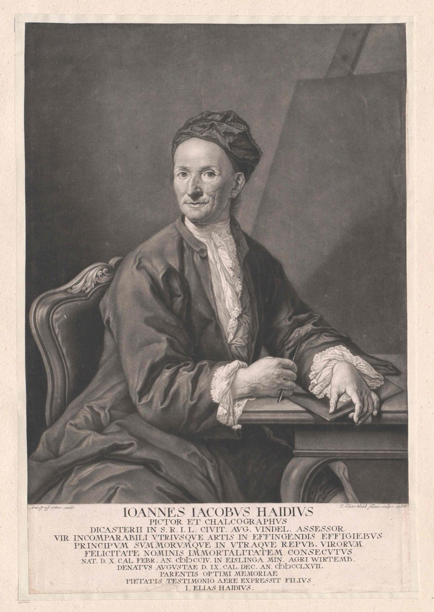 Johann Jakob Haid by Artist Unknown