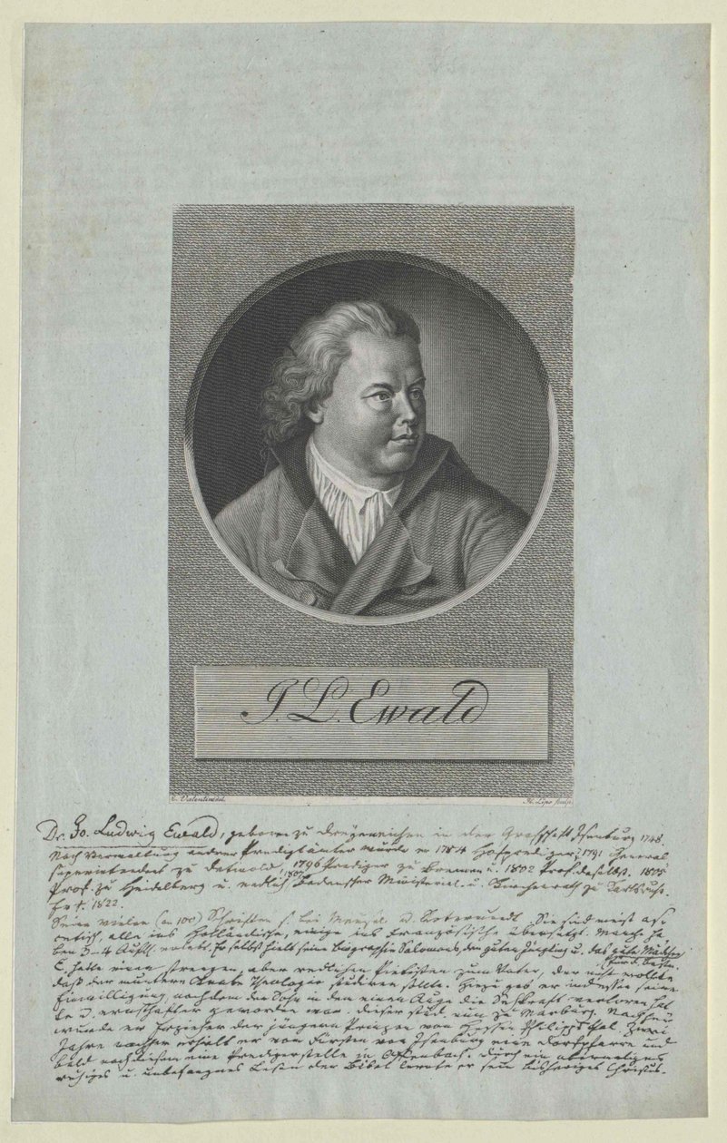 Johann Ludwig Ewald by Artist Unknown