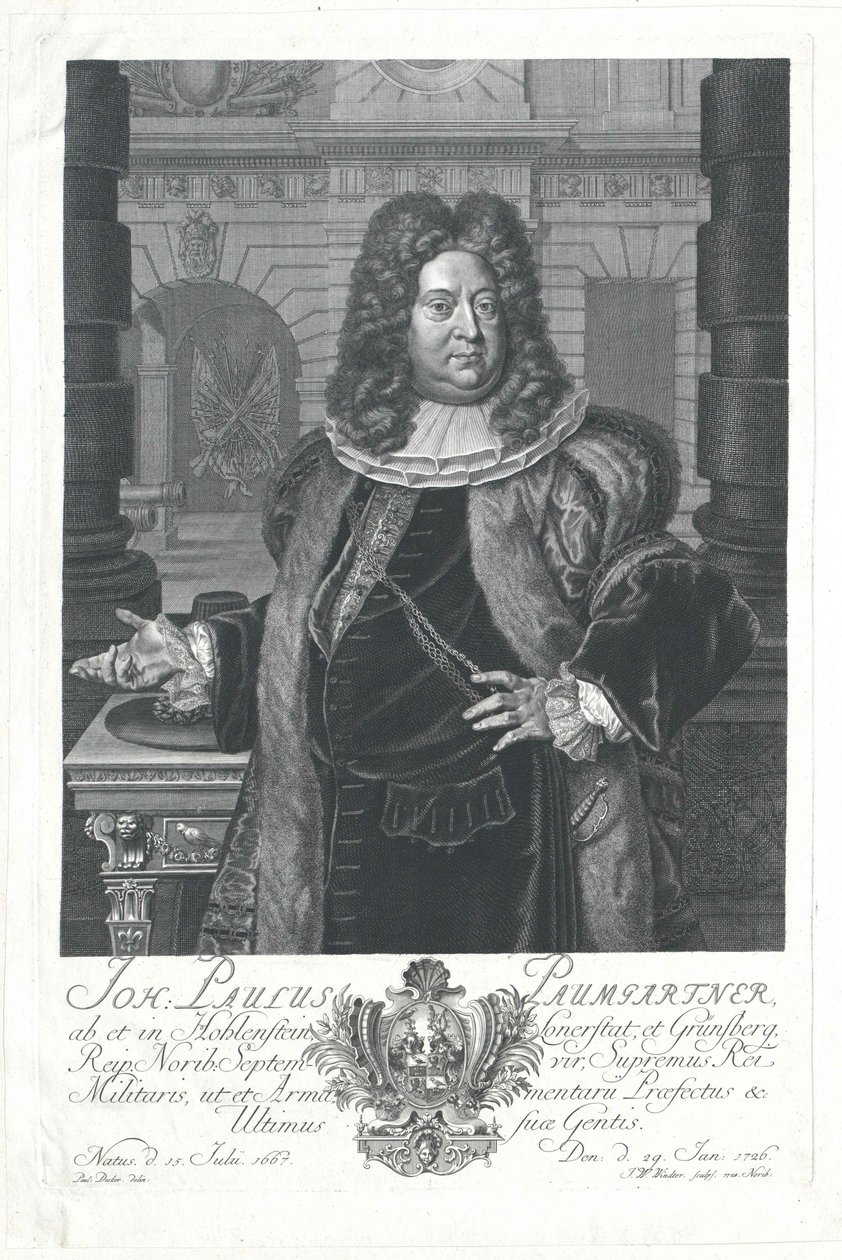 Johann Paul von Paumgartner von Holenstein and Lonnerstadt by Artist Unknown