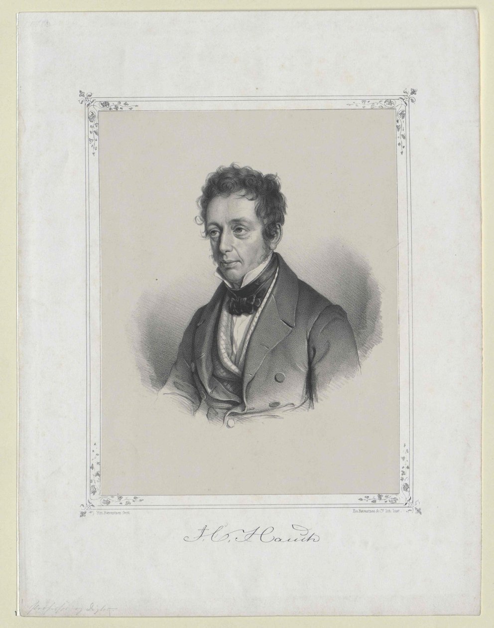 Johannes Carsten Hauch by Artist Unknown