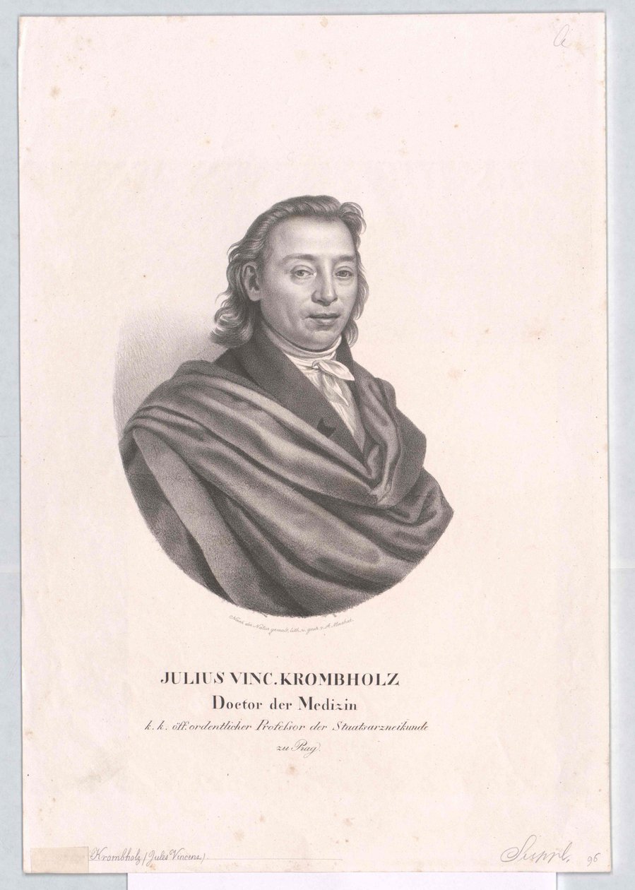 Julius Vincenz von Krombholz by Artist Unknown