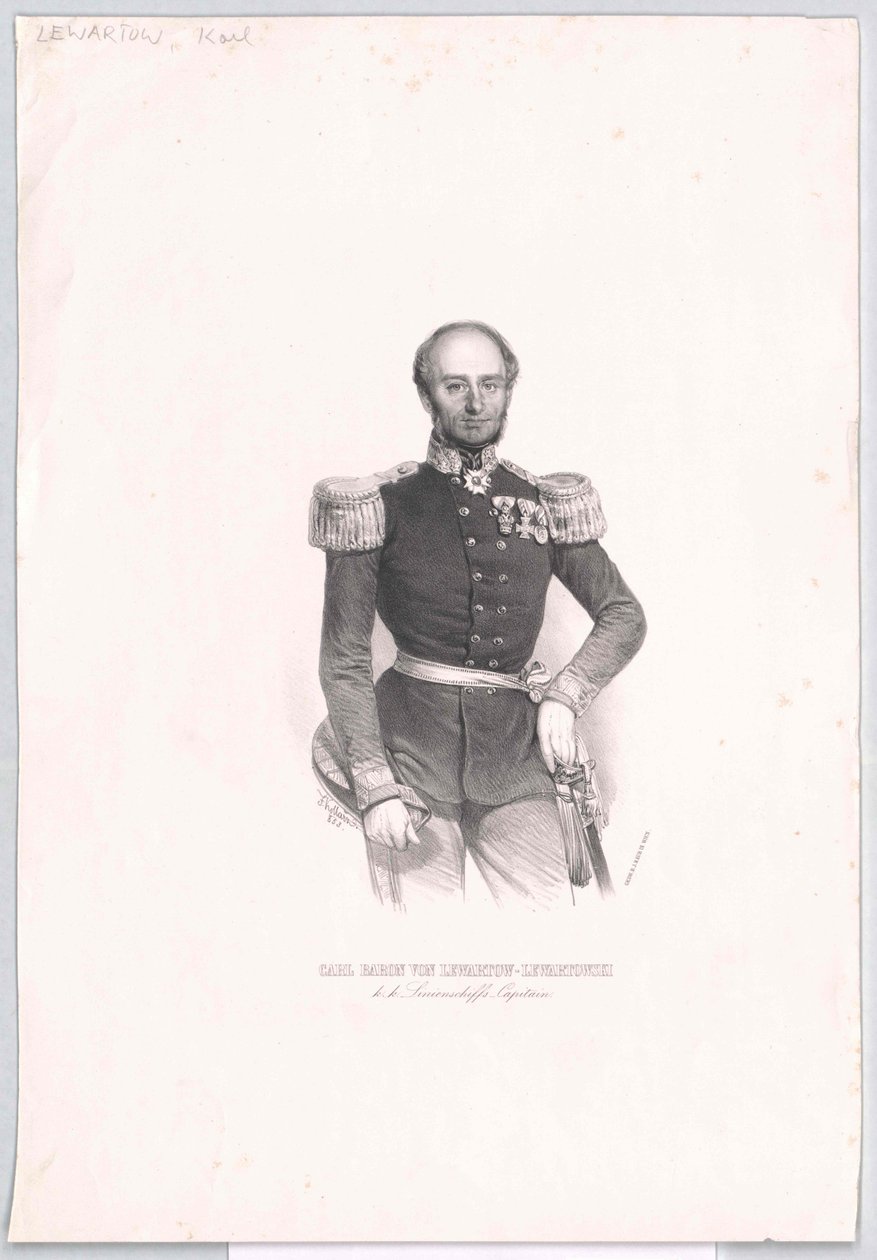 Karl Baron von Lewartow von Lewartowski by Artist Unknown