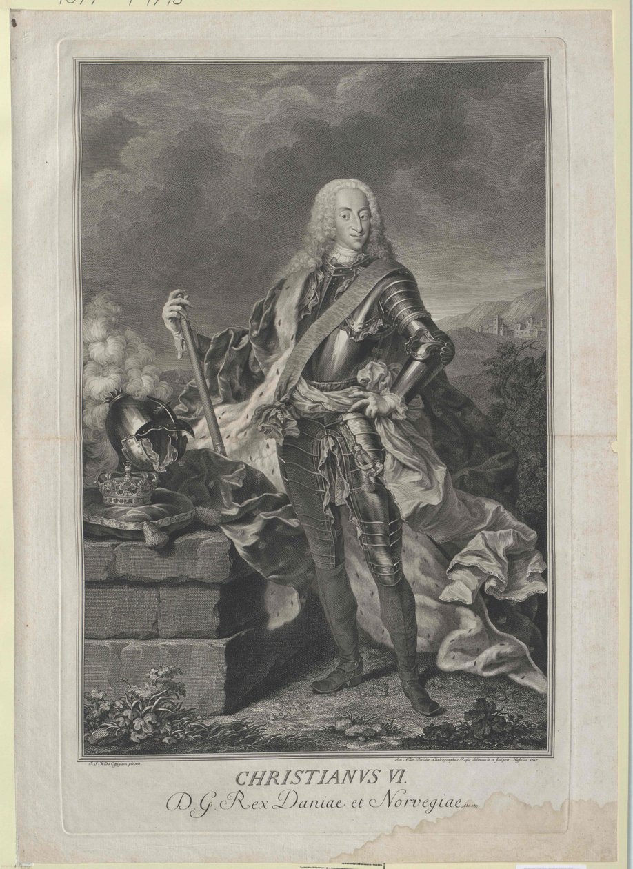 King Christian VI of Denmark by Artist Unknown