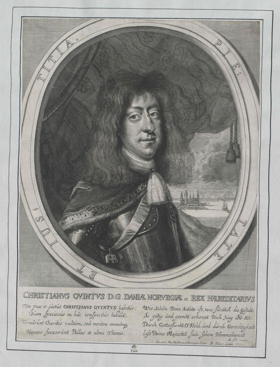 King Christian V of Denmark by Artist Unknown