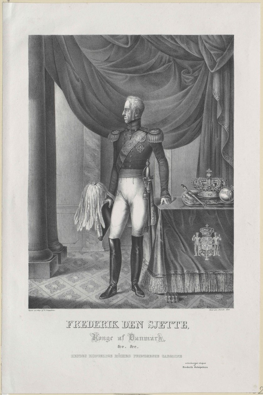 King Frederick VI of Denmark by Artist Unknown