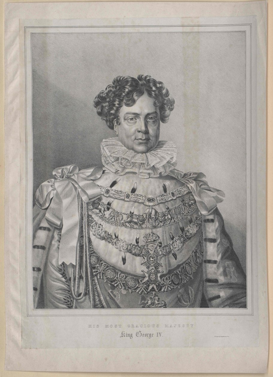 King George IV of England by Artist Unknown: Fine art print