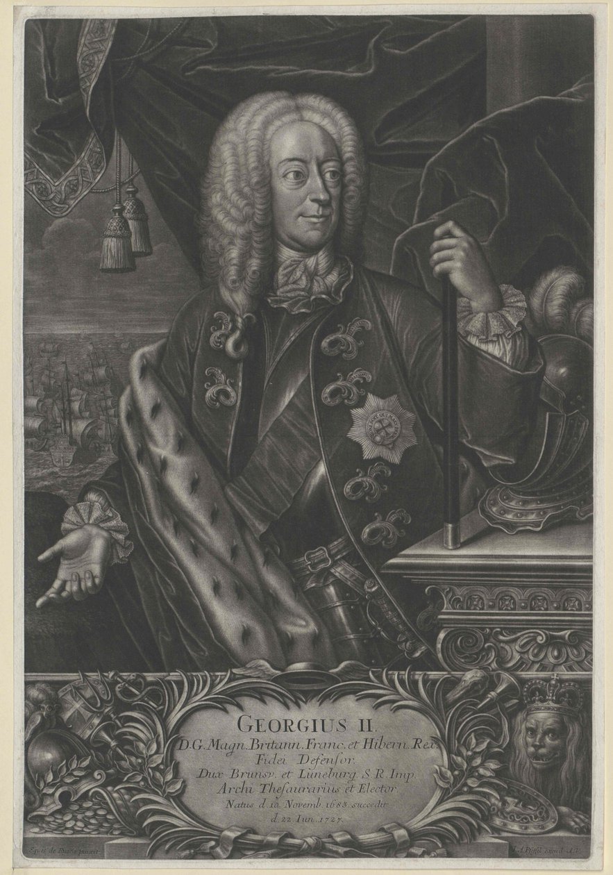 King George II of England, Elector of Hanover by Artist Unknown