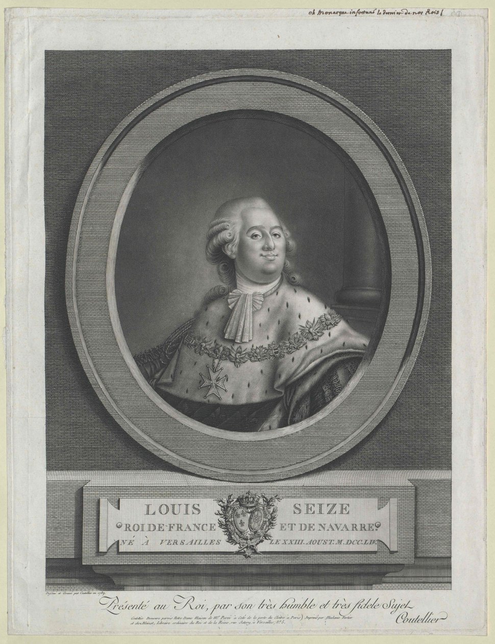 King of France Louis XVI by Artist Unknown