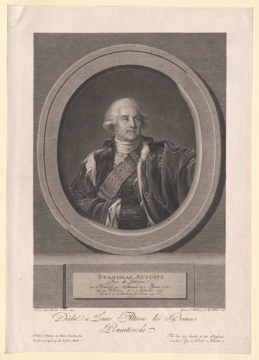King Stanislaus II August of Poland by Artist Unknown