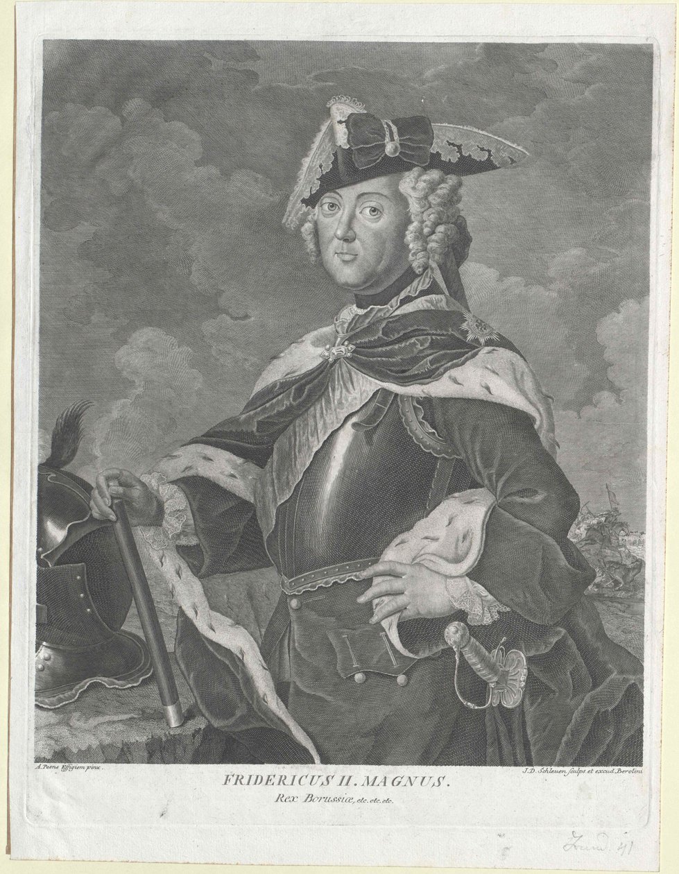 King of Prussia Frederick II by Artist Unknown
