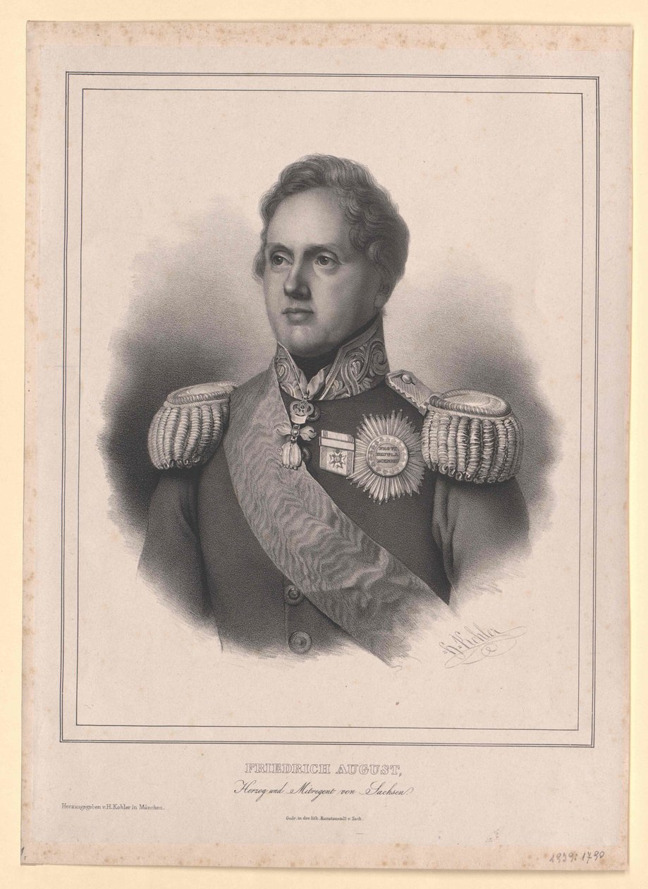 King Frederick Augustus II of Saxony by Artist Unknown