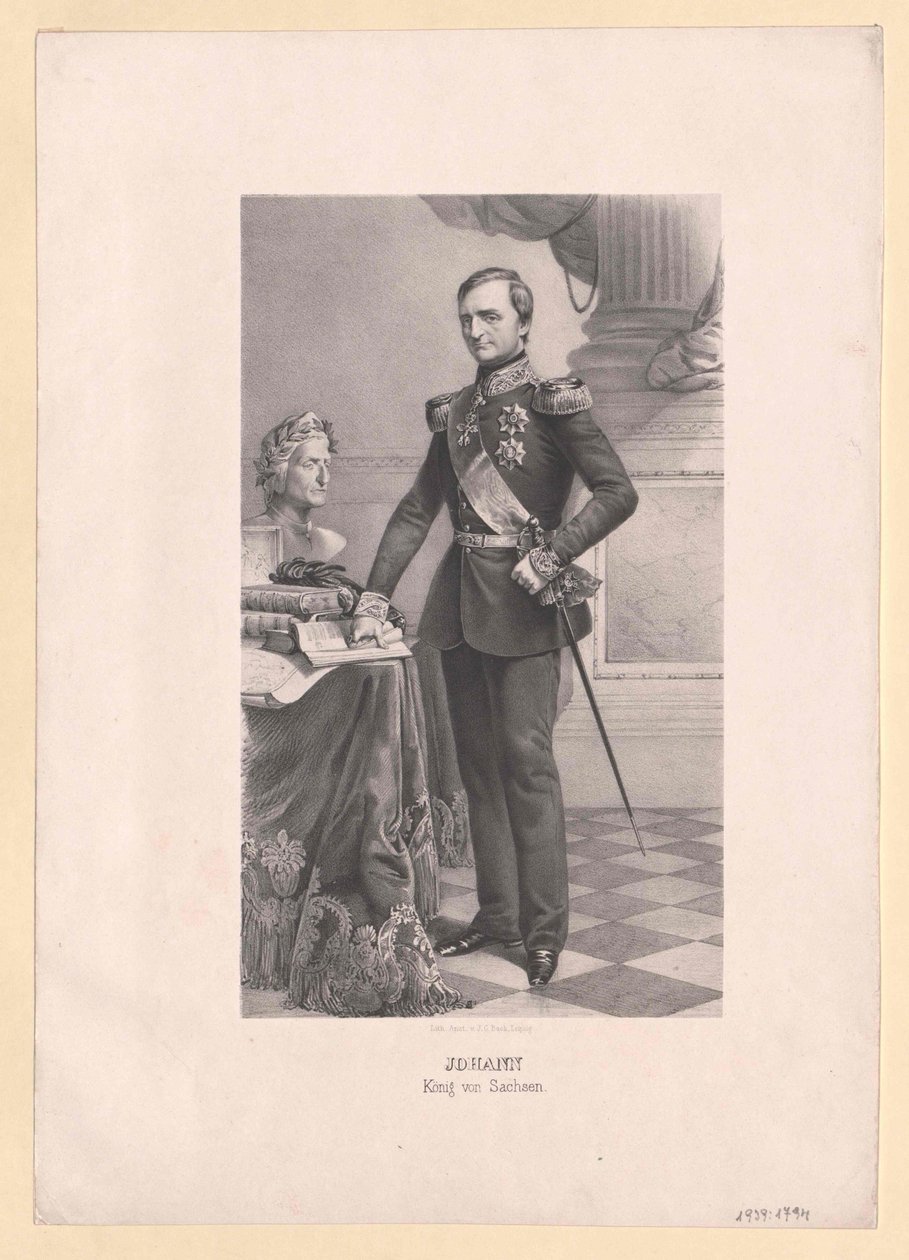 King Johann of Saxony by Artist Unknown